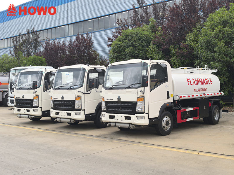 3 бірлік Howo RHD 5 куб.м жанармай багының жүк көлігі