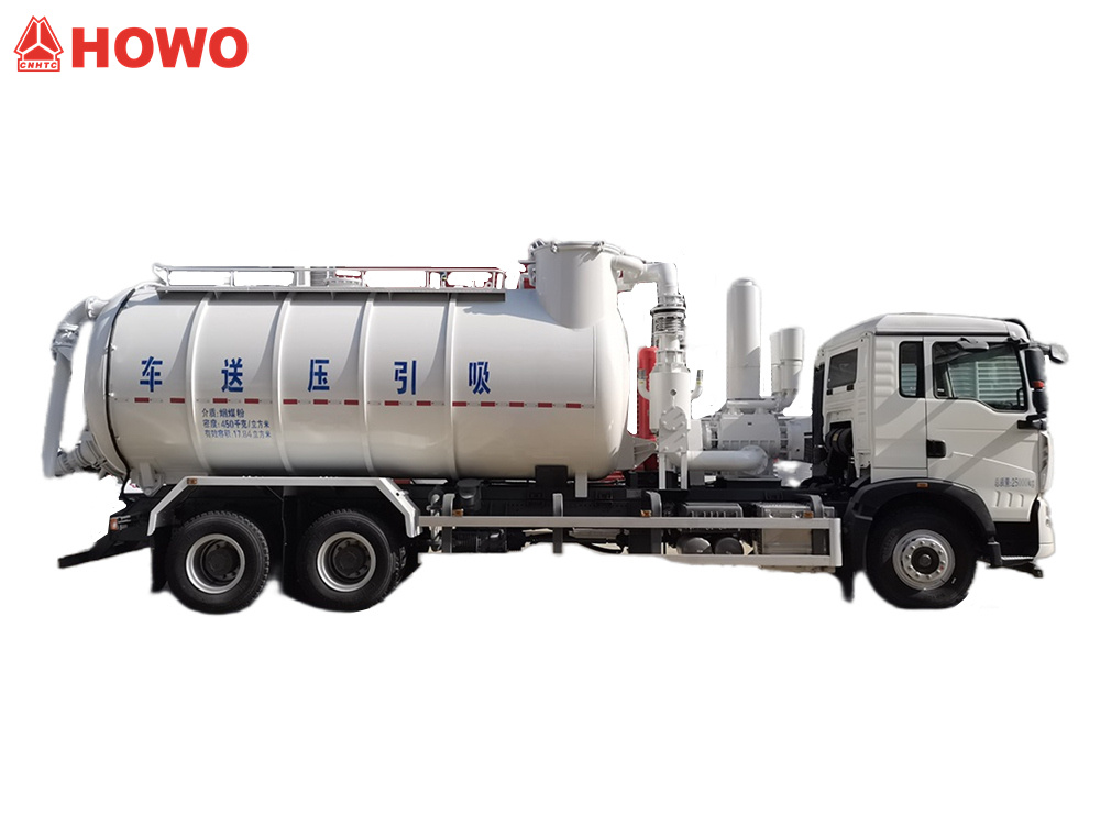 HOWO 15000L Pneumatic Suction & Discharge Tanker