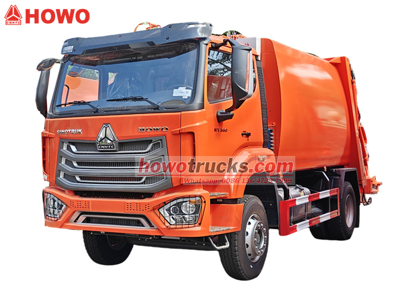 HOWO 15cbm rear loader truck