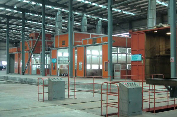 Dump semi-trailer production line