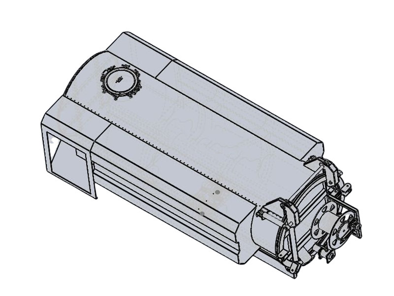 HOWO vacuum jetting truck drawing
