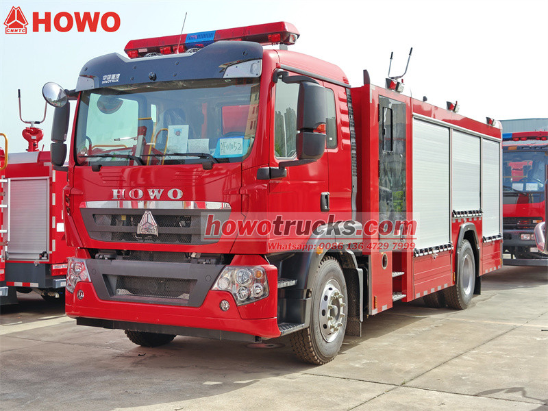 Howo 4x2 fire fighting truck