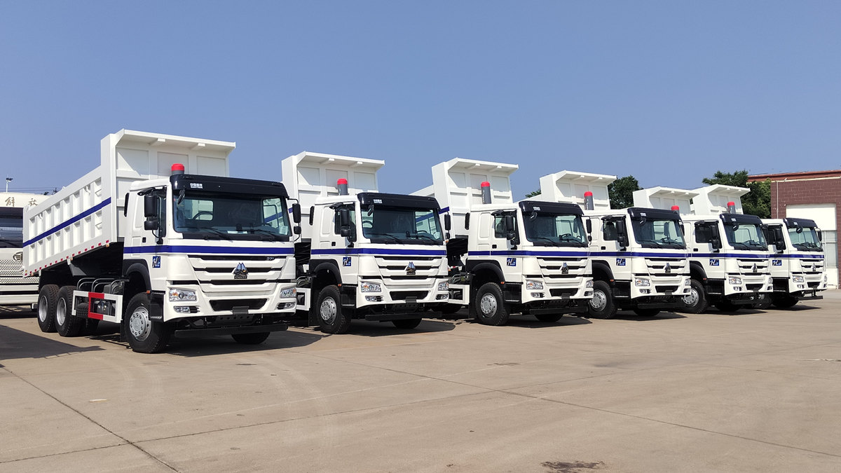 Сауд Арабиясының тұтынушысы HOWO 20 тонналық самосвалын тексеріп жатыр