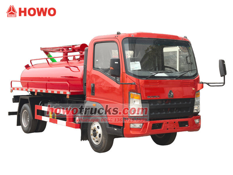 Howo vacuum sewage suction truck