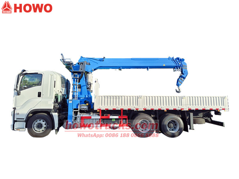 HOWO 6x4 truck mounted 14 tons crane 
