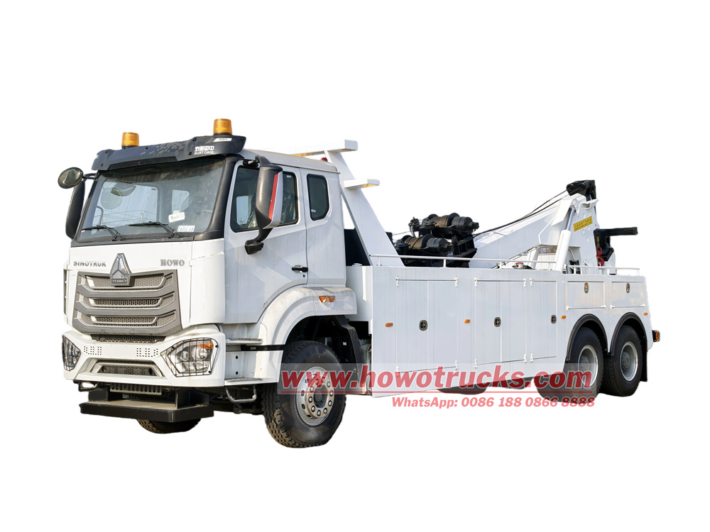 HOWO 6X4 recovery towing truck