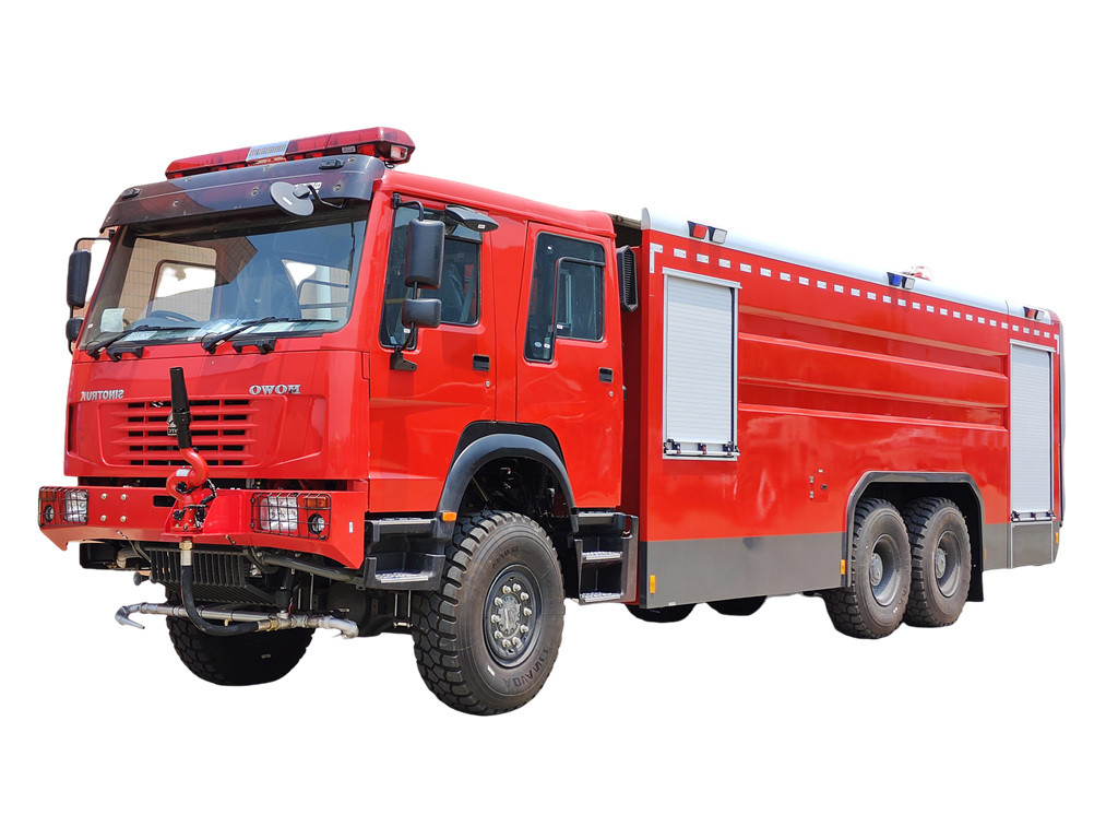 Howo 6x6 military rescue fire truck