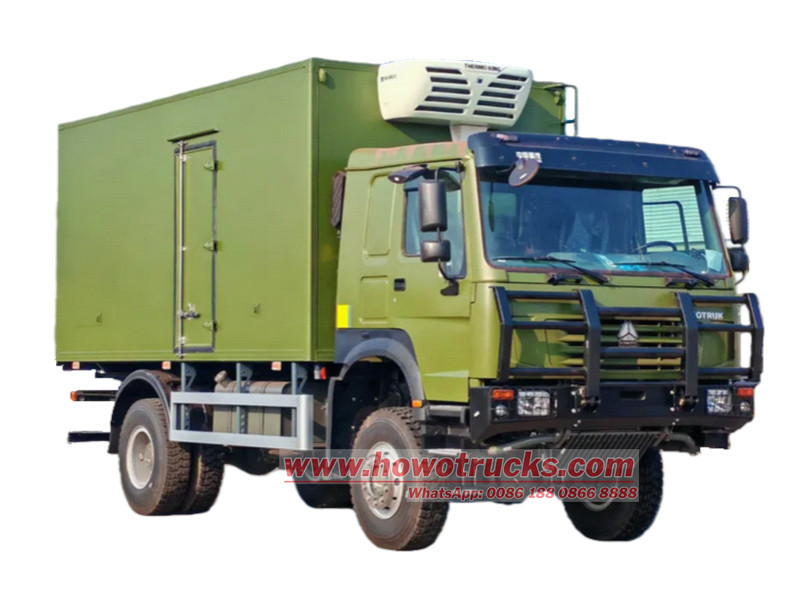 HOWO 4×4 chiller van for sale