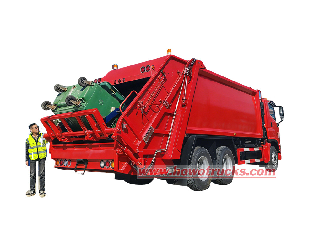 Howo ауыр 20CBM қалдықтарды сығымдайтын жүк көлігі