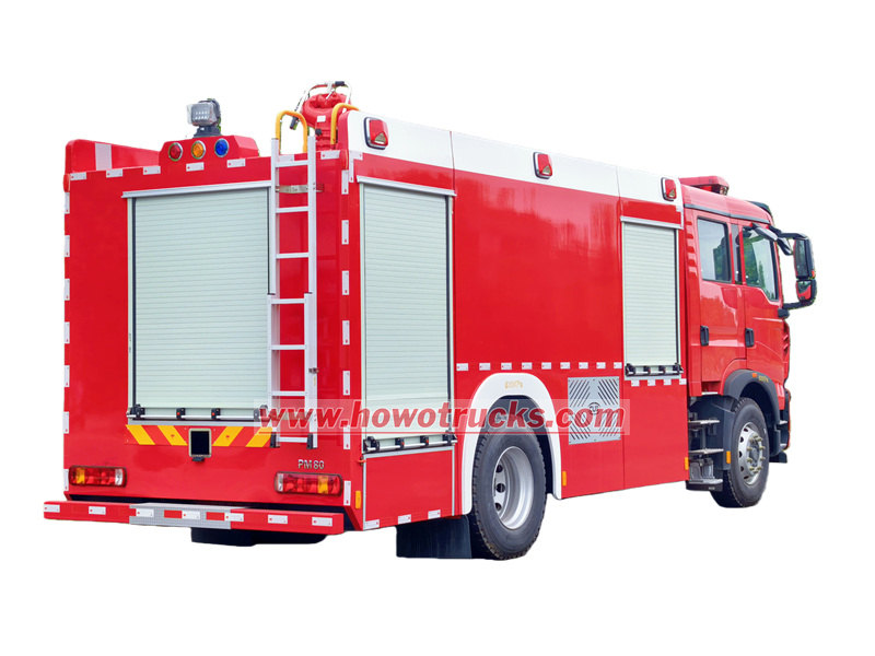 HOWO fire foam tank truck 